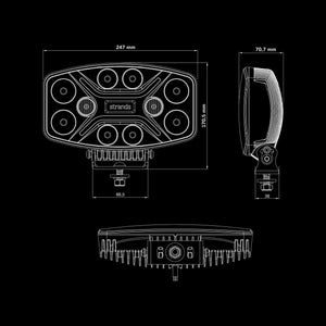Strands DARK KNIGHT INSANE DRIVING LIGHT OVAL