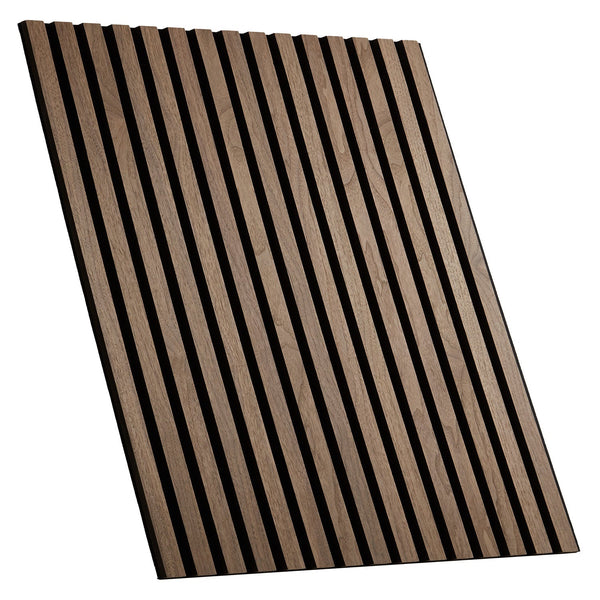 Akustikpaneele Wandpaneele 60 x 60 cm Braun Walnuss | Holz | 3D Leisten