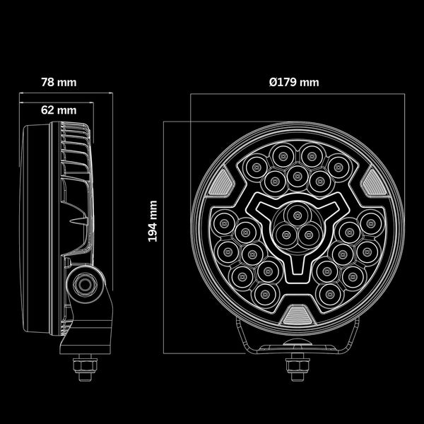 Strands FREEDOM MAXIMUM POSITION LIGHT 7″ DARK