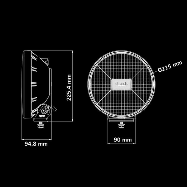 Strands IZE LED OG DRIVING LIGHT 9″