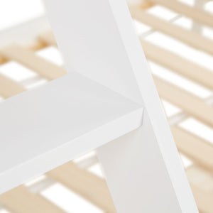 Kinderbett mit 2 Matratzen Etagenbett 90x200 und 140x200 mit Bettkasten Weiss