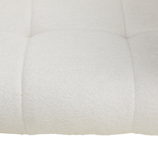 Polsterstuhl Bouclé Beige | 4er Set | drehbar | mit Armlehnen | Küche Esszimmer Büro
