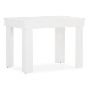 Essgruppe 2er-Set Polsterstühle Creme Samt ohne Armlehne Esstisch Weiss 90 x 60 cm