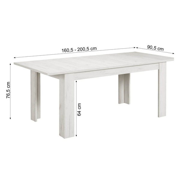 Esstisch mit 4 Stühlen Set Essgruppe Shabby Weiss 160x90 cm