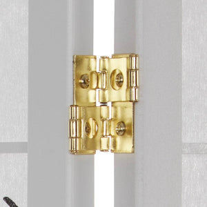 Paravent Raumteiler 4 teilig, Holz Reispapier Weiss, Kirschmuster, Höhe 179 cm