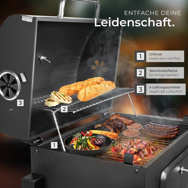 Holzkohlegrill höhenverstellbar