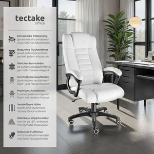 Luxury executive chair - white 