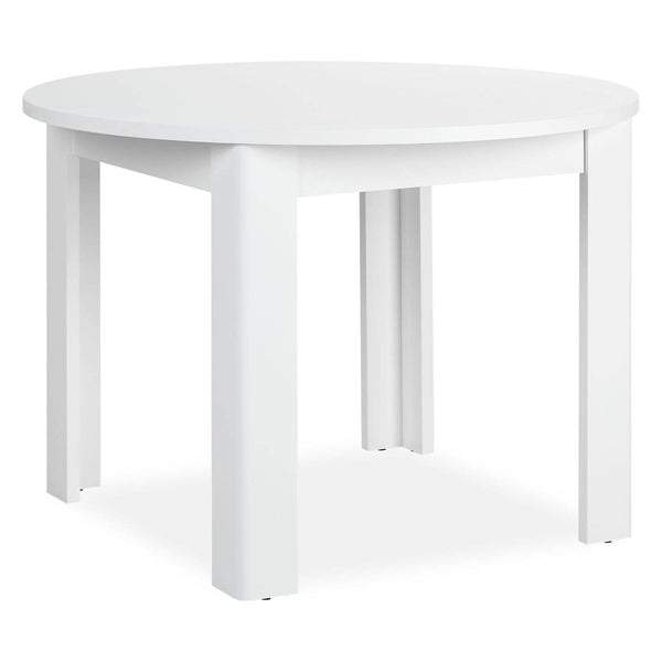 Esstisch Rund Ø 106 cm Holz Weiss