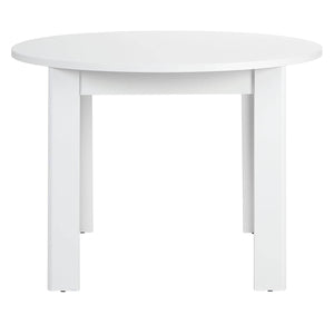 Esstisch Rund Ø 106 cm Holz Weiss