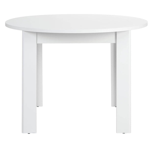 Esstisch Rund Ø 106 cm Holz Weiss