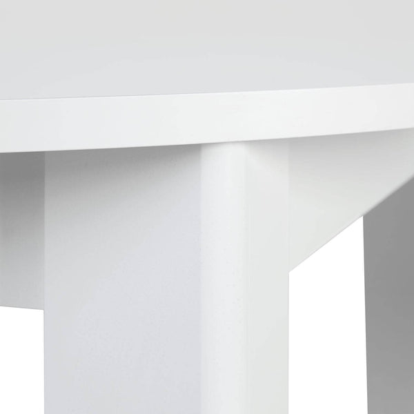 Esstisch Rund Ø 106 cm Holz Weiss