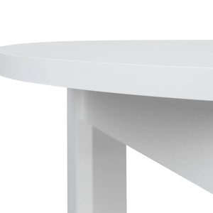 Esstisch Rund Ø 106 cm Holz Weiss