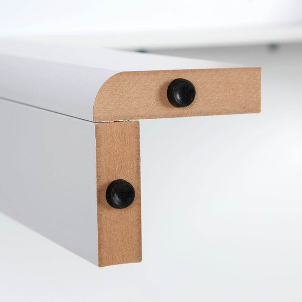 Esstisch Rund Ø 106 cm Holz Weiss