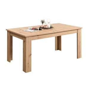 Esstisch mit 4 Stühlen Essgruppe Set 160x90 cm Eiche Beige