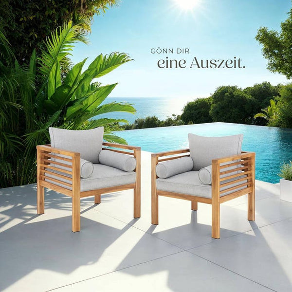 Garten-Loungesessel Boka 2er Set