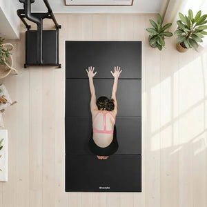Gymnastikmatte klappbar und erweiterbar schwarz 240 x 120 x 5 cm