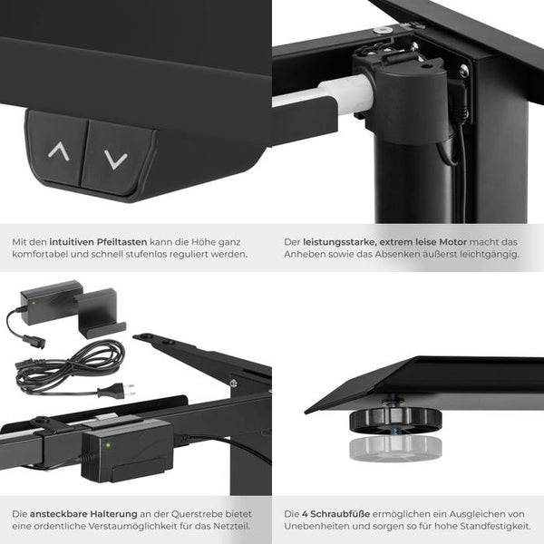 Tischgestell Yannick schwarz