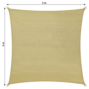 Polyethylen Sonnensegel, Variante 1, 300x300cm