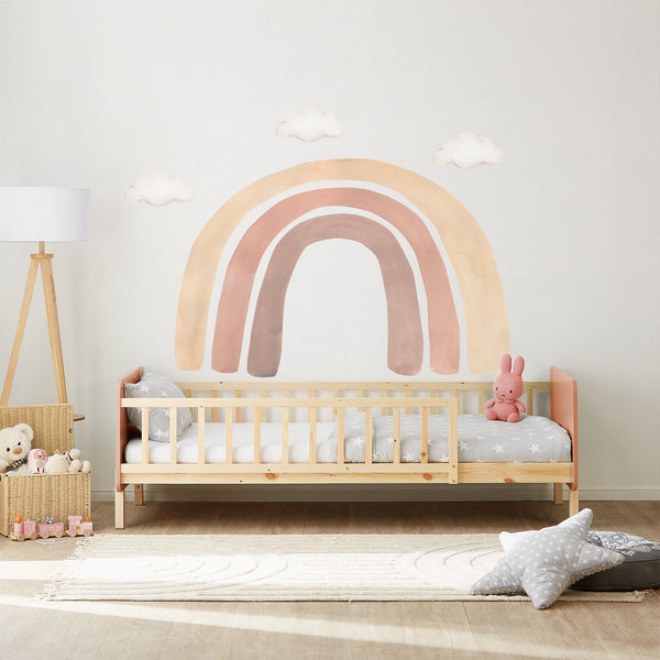 Kinderbett 90x200 cm mit Matratze & Lattenrost Rausfallschutz Rot