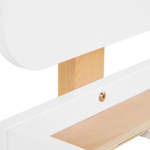 Kinderbett 90x200 cm mit Matratze & Lattenrost Jugendbett Weiss