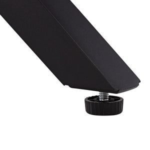 Esstisch Oval Industrial Style Schwarz Braun