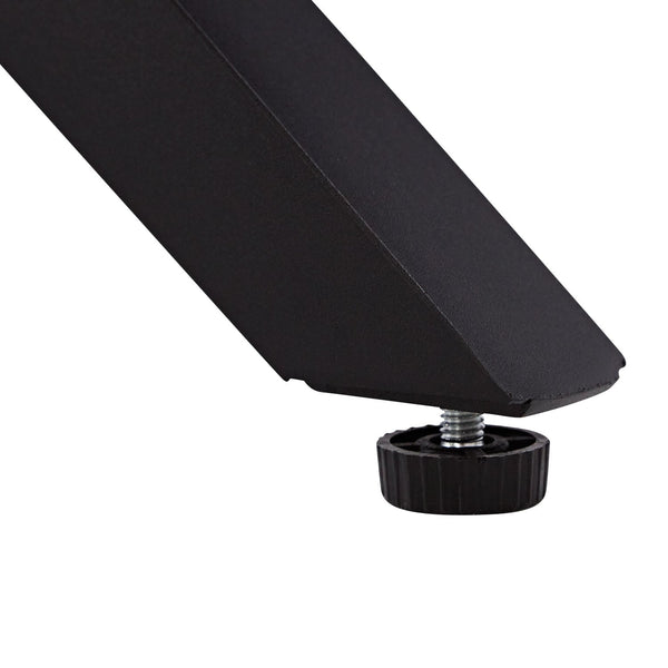 Esstisch Oval Industrial Style Schwarz Braun