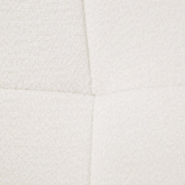 Polsterstuhl Chenille Wolle Weiss | 4er Set | drehbar | mit Armlehnen | Küche Esszimmer Büro