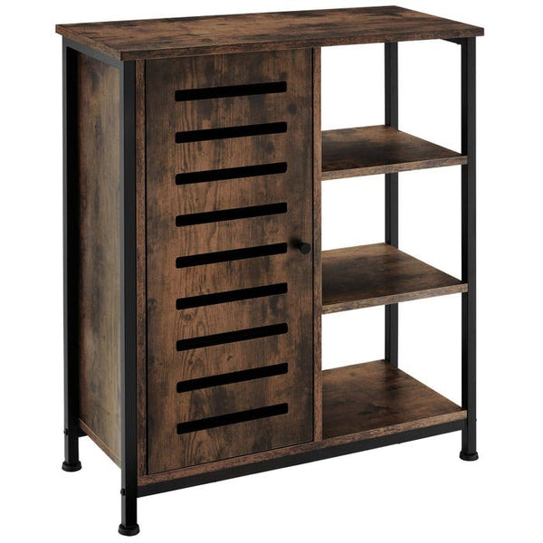 Sideboard 71x32x82cm Industrial dunkelbraun Türanschlag links