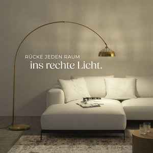 Bogenleuchte Arcus gold