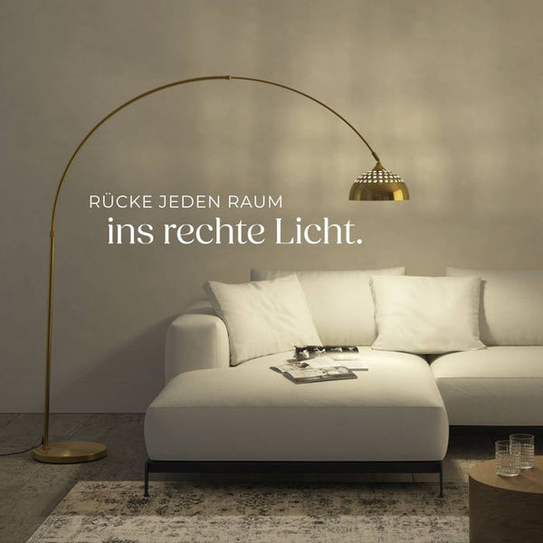 Bogenleuchte Arcus gold