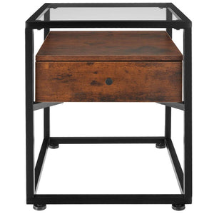 Nachttisch Preston 43x45x54,5cm Industrial dunkelbraun
