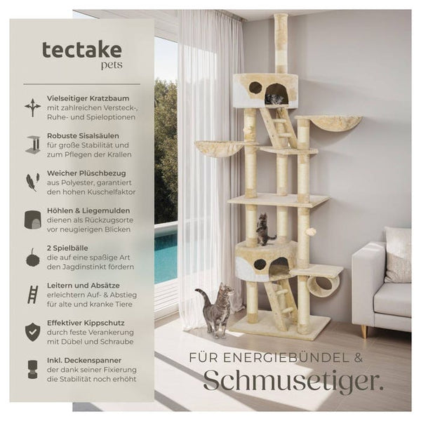 Kratzbaum Hansi beige/weiss