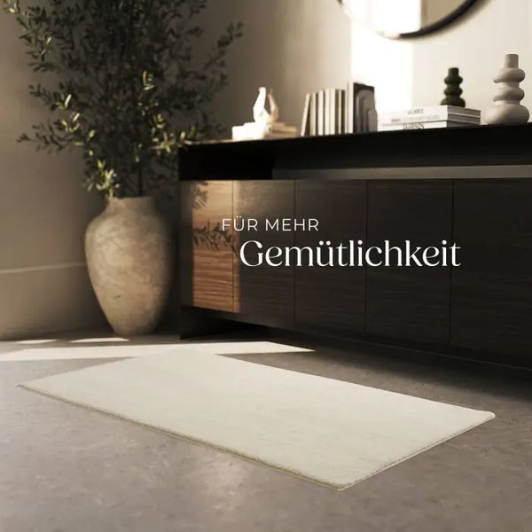 Kurzflorteppich Soft Zone beige 80 x 150 cm
