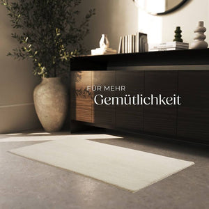 Kurzflorteppich Soft Zone beige 80 x 150 cm