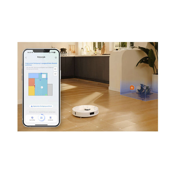 Robot aspirapolvere e lavapavimenti Roborock Qrevo MaxV bianco