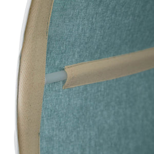 Hochbett Kinderbett 90x200 cm mit Lattenrost Tunnel Vorhang Grün Mintgrün Weiss