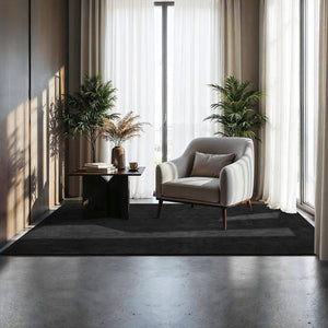 Tapis à poils courts Soft Zone noir 120 x 170 cm 