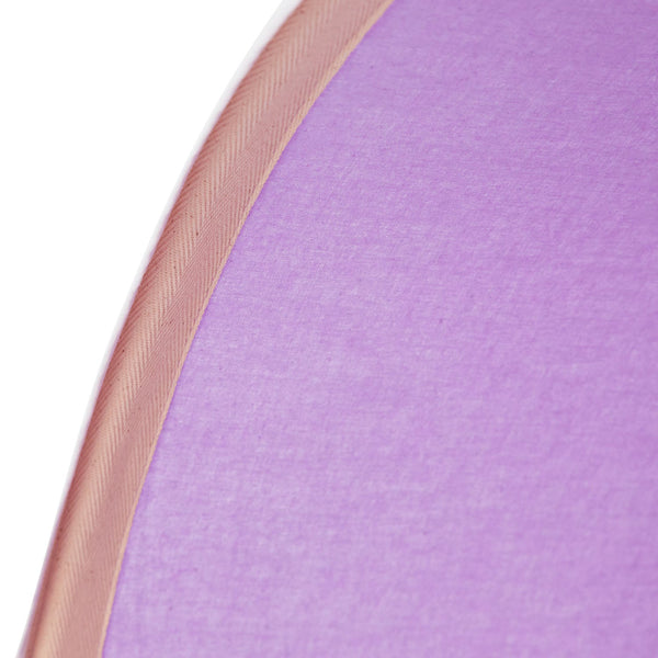 Hochbett Kinder 90x200 cm Weiss mit Vorhang in Lila Beige | Tunnel | ohne Lattenrost