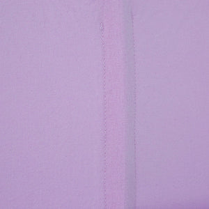 Hochbett Kinder 90x200 cm Weiss mit Vorhang in Lila Beige | Tunnel | ohne Lattenrost