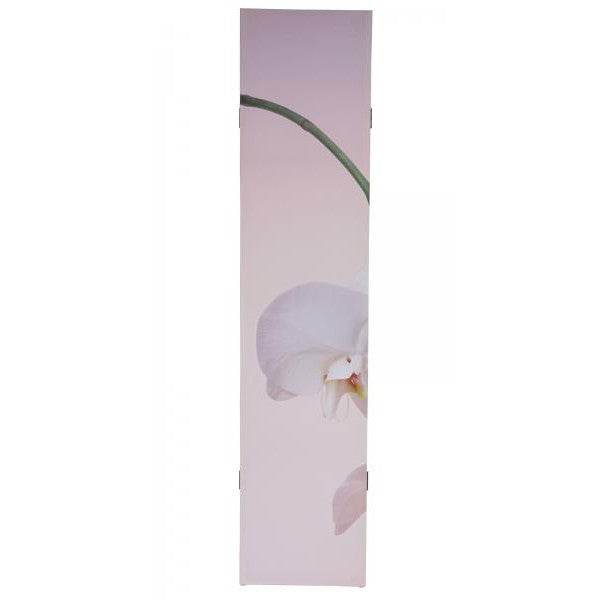 Foto-Paravent T233, Paravent Trennwand FSC-zertifiziert 180x120cm ~ Orchidee