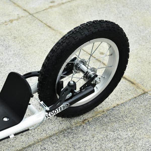 Tretroller Scooter Cityroller verstellbar Aluminium Weiss