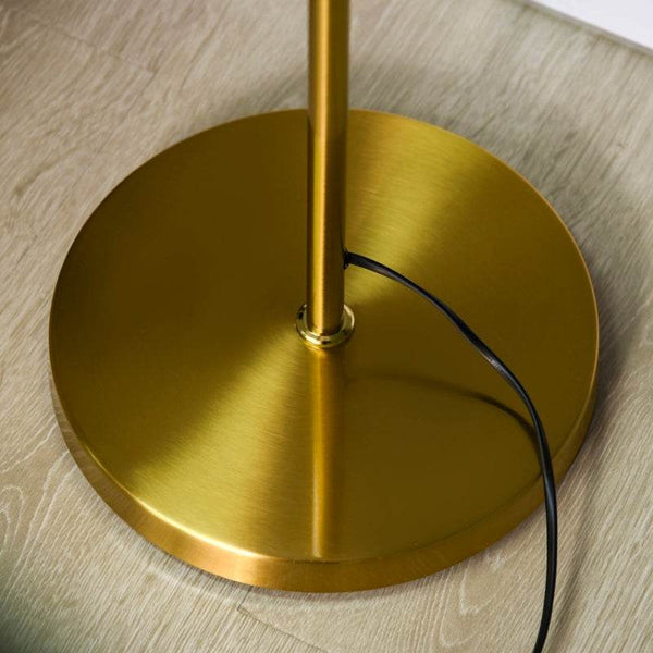 Stehleuchte 3 Lampenschirmen Gold
