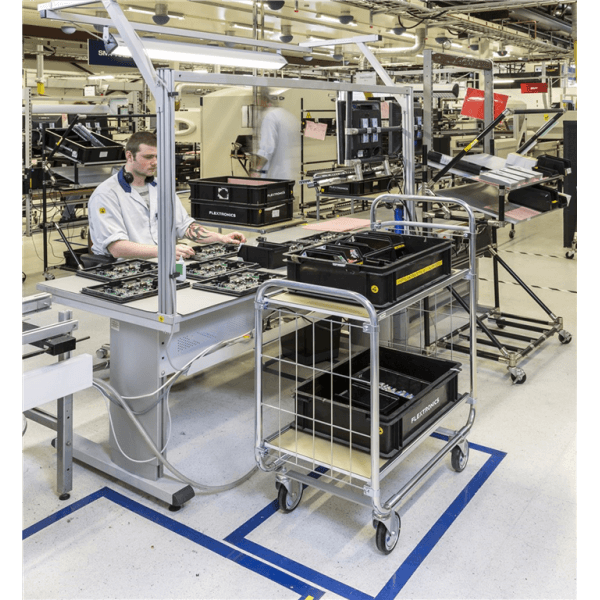 Etagenwagen ESD-Wagen bis 250kg belastbar 4 Lenkrollen