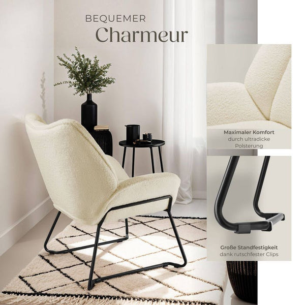 Sessel Kjeld creme-weiss