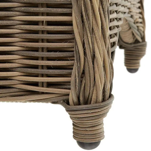 2er Set Aluminium Rattansessel