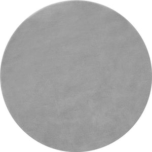 Tapis à poils courts Soft Zone gris Ø 120 cm 