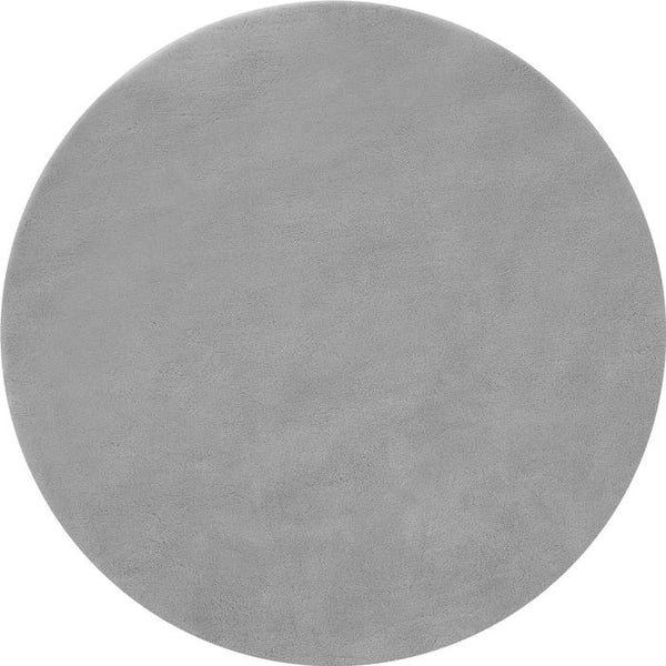 Tapis à poils courts Soft Zone gris Ø 120 cm 