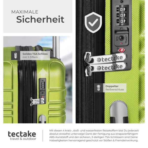 Hartschalenkoffer-Set grün