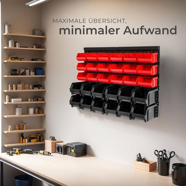 Kleinteilemagazin mit 30 Einschüben