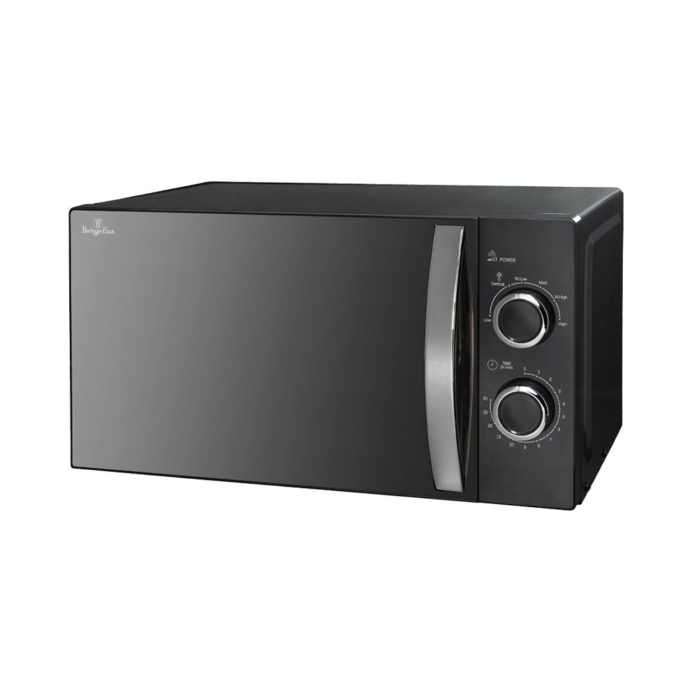 Forno a microonde Berlinger House da 20 litri, collezione nero argento